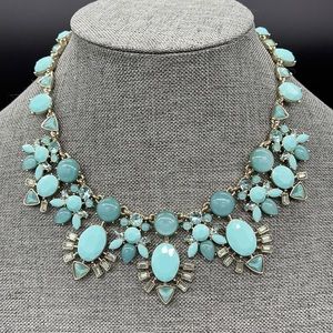 Kent & King Statement Necklace Sea Green/Blues NWOT